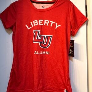 Liberty university flames Red Alumni Short Sleeve Tee medium NWT